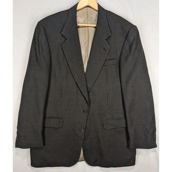 VTG Bachrach 42L Mens Sport Coat Jacket 46" Chest Made In USA - Picture 2 of 12